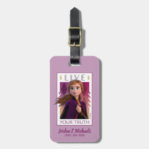 Frozen 2 Anna - Live Your Truth Luggage Tag