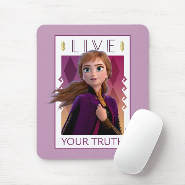 Frozen 2 | Anna - Live Your Truth Mouse Pad (With Mouse)
