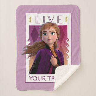 Frozen 2 | Anna - Live Your Truth Sherpa Blanket