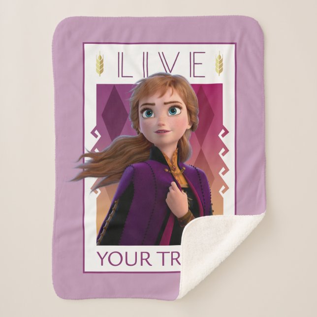 Frozen 2 | Anna - Live Your Truth Sherpa Blanket (Front)