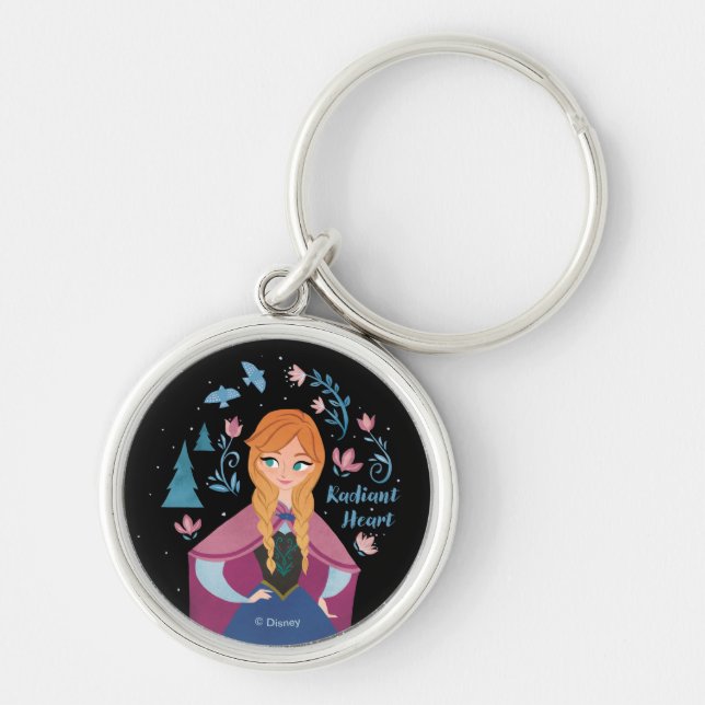 Frozen 2 | Anna "Radiant Heart" Watercolor Keychain (Front)