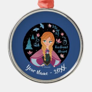 Frozen 2   Anna "Radiant Heart" Watercolor Metal Ornament