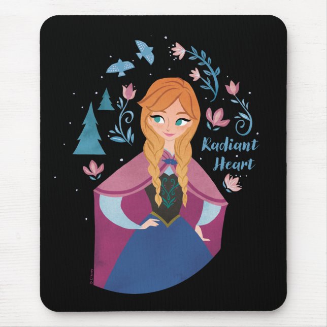 Frozen 2 | Anna "Radiant Heart" Watercolor Mouse Pad (Front)