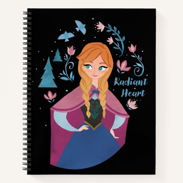 Frozen 2 | Anna "Radiant Heart" Watercolor Notebook (Front)