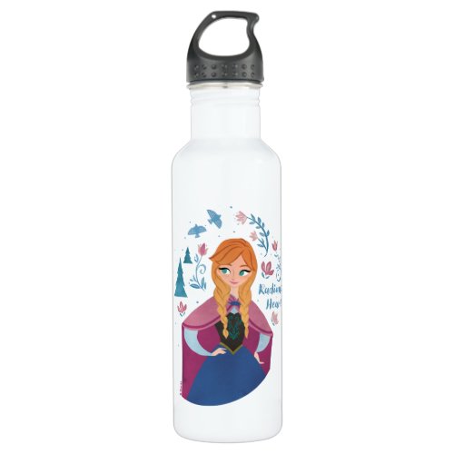 Frozen 2  Anna Radiant Heart Watercolor Stainless Steel Water Bottle