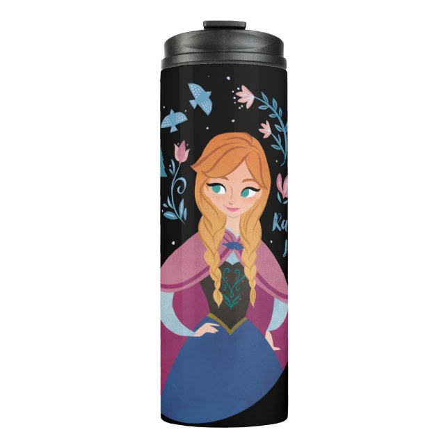 Frozen 2 | Anna "Radiant Heart" Watercolor Thermal Tumbler (Front)