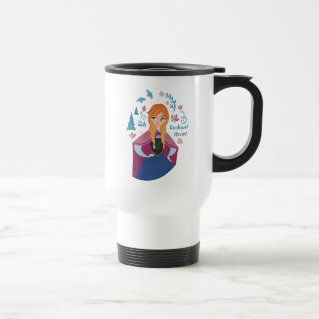 Frozen 2 | Anna "Radiant Heart" Watercolor Travel Mug (Right)
