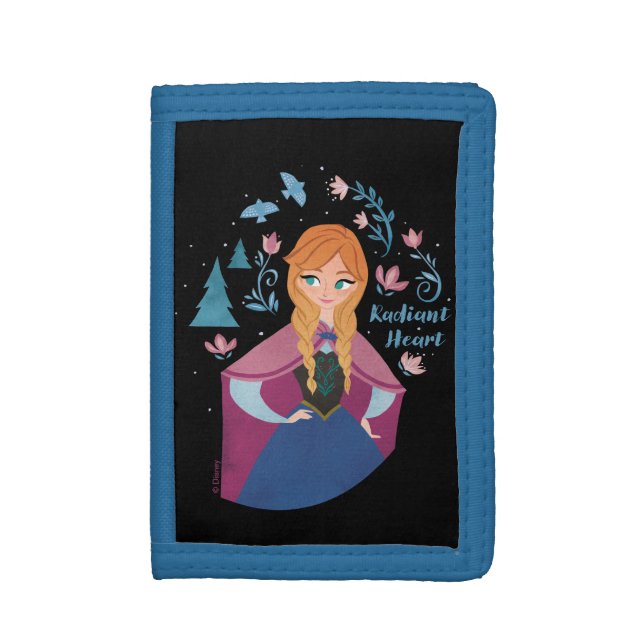 Frozen 2 | Anna "Radiant Heart" Watercolor Trifold Wallet (Front Vertical)