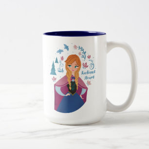 Frozen 2 Anna "Radiant Heart" Watercolor Two-Tone Coffee Mug
