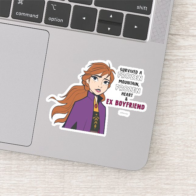 Frozen 2 | Anna "Survived" Sticker (Detail)