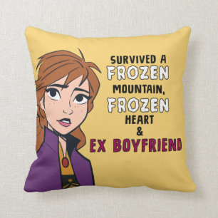 Frozen 2 Anna "Survived" Throw Pillow