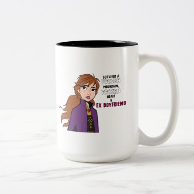 Frozen 2 | Anna &quot;Survived&quot; Two-Tone Coffee Mug
