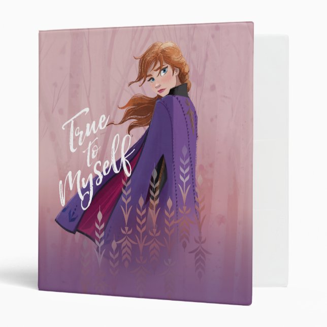 Frozen 2: Anna | True to Myself 3 Ring Binder (Front/Inside)
