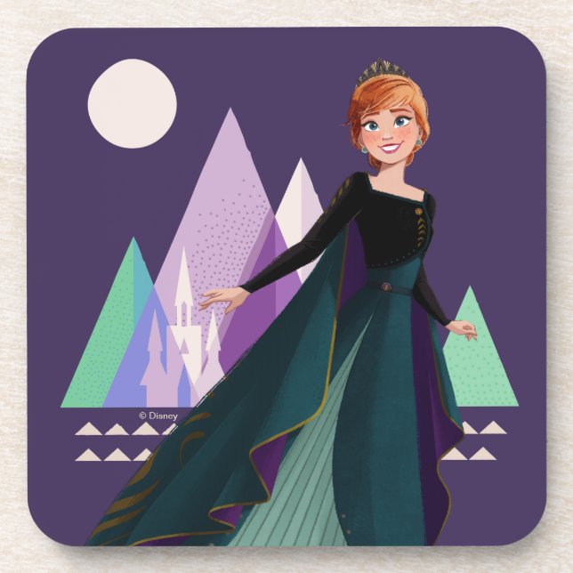 Frozen 2 | Anna - True to Myself Beverage Coaster (Front)