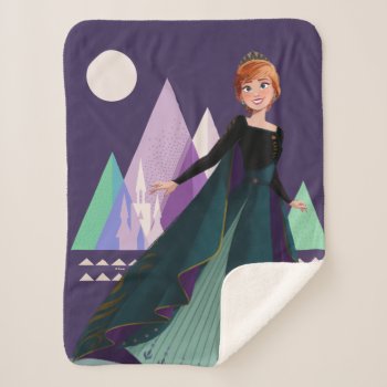Frozen 2 | Anna - True To Myself Sherpa Blanket by frozen at Zazzle