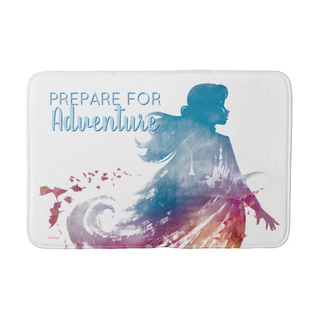 Frozen 2: Anna Watercolor Silhouette Bath Mat (Front)