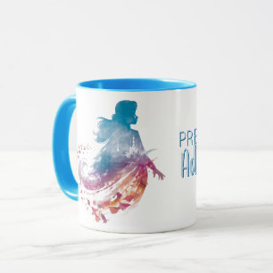 Frozen 2: Anna Watercolor Silhouette Mug