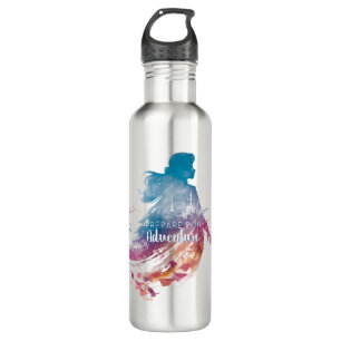 Frozen 2: Anna Watercolor Silhouette Stainless Steel Water Bottle