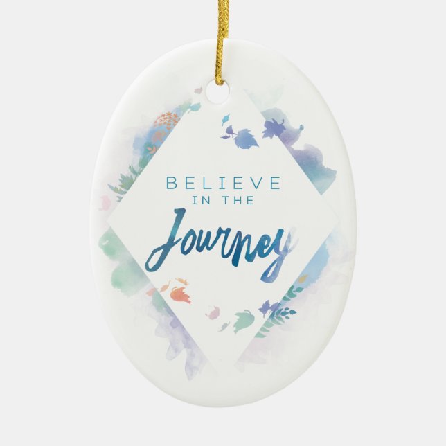 Frozen 2: Believe In The Journey Ceramic Ornament (Front)