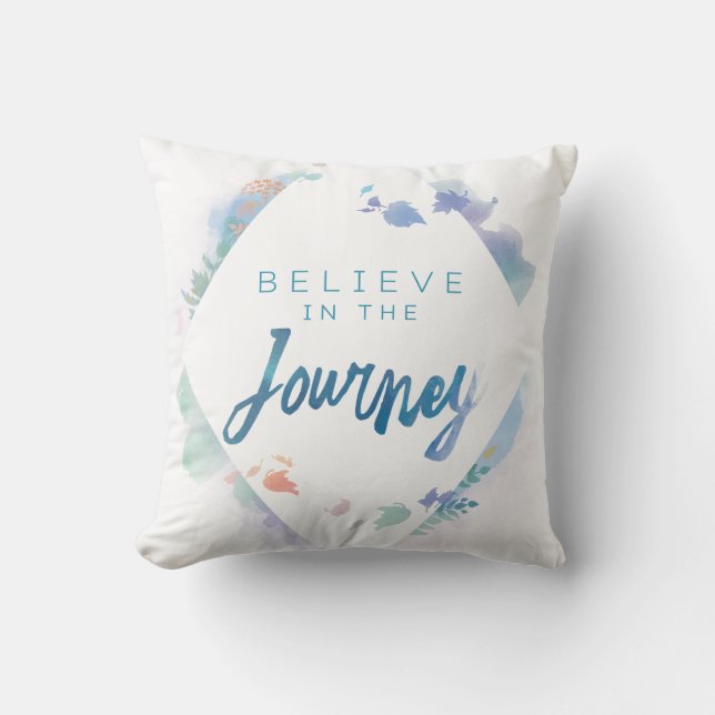 Frozen 2: Believe In The Journey Throw Pillow (Front)