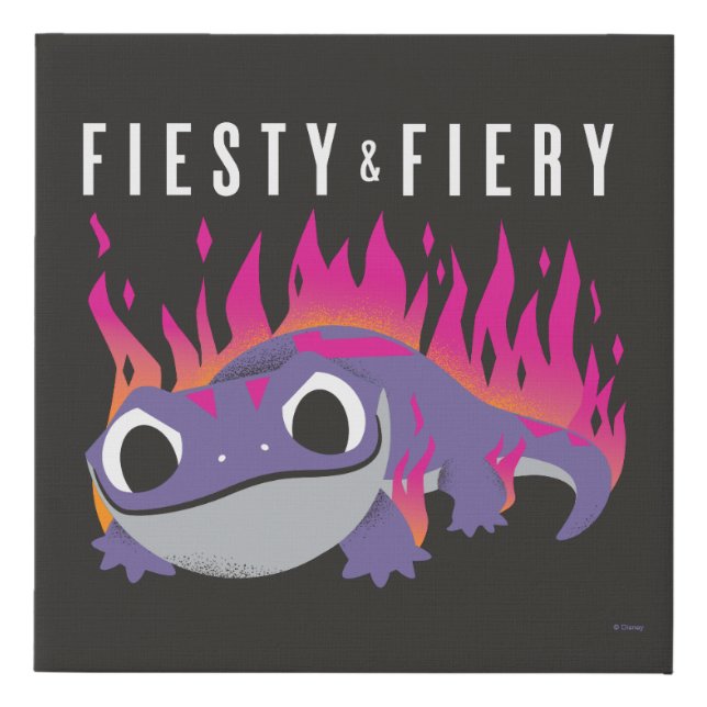 Frozen 2 | Bruni - Fiesty & Fiery Faux Canvas Print (Front)