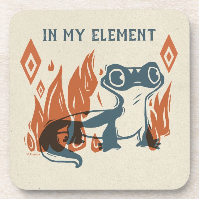 Frozen 2 | Bruni - In My Element Beverage Coaster (Front)