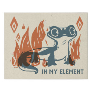 Frozen 2 Bruni - In My Element Faux Canvas Print