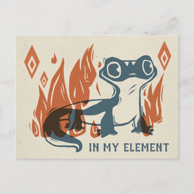 Frozen 2 | Bruni - In My Element Postcard (Front)