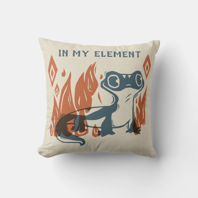 Frozen 2 | Bruni - In My Element Throw Pillow (Front)