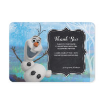 Frozen 2 - Chalkboard Olaf Birthday Thank You Invitation