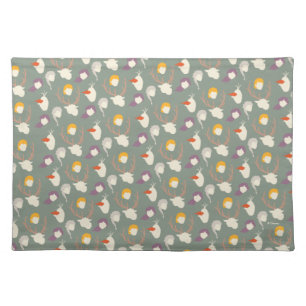 Frozen 2   Character Wood Cut Pattern Cloth Placemat