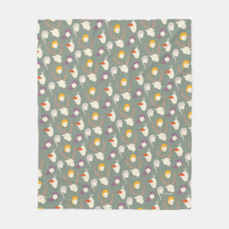 Frozen 2 | Character Wood Cut Pattern Fleece Blanket