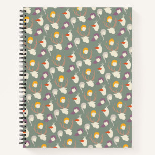 Frozen 2 Character Wood Cut Pattern Notebook