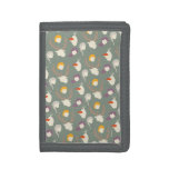 Frozen 2 | Character Wood Cut Pattern Trifold Wallet