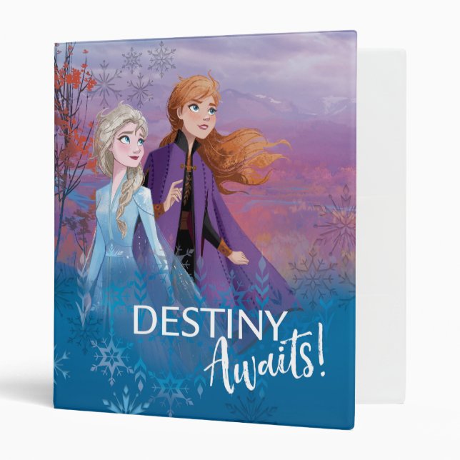 Frozen 2: Elsa & Anna | Destiny Awaits! 3 Ring Binder (Front/Inside)