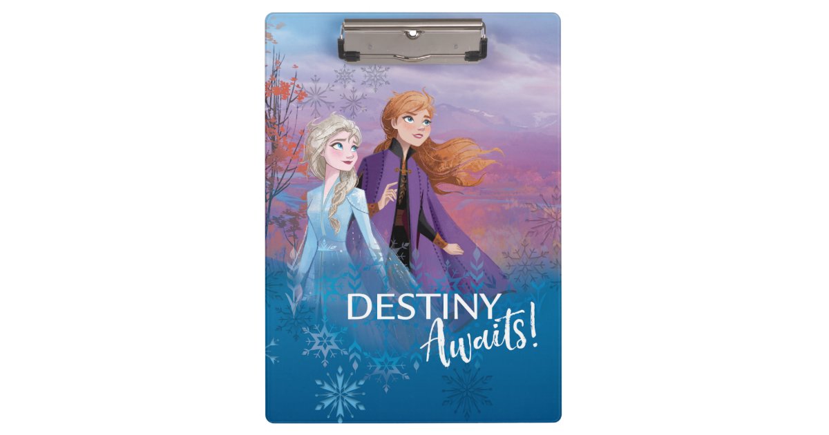 Frozen 2 Elsa And Anna Destiny Awaits Clipboard 