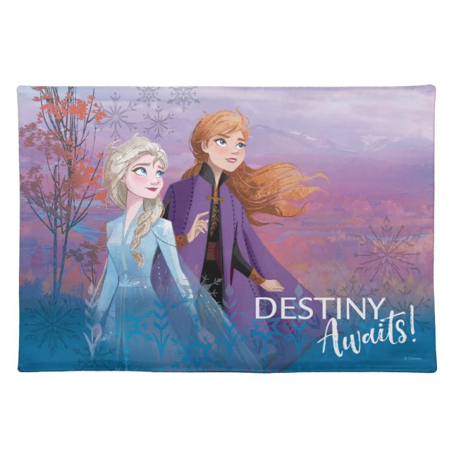 Frozen 2: Elsa & Anna | Destiny Awaits! Cloth Placemat (Front)