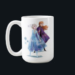 Frozen 2: Elsa & Anna | Destiny Awaits! Coffee Mug<br><div class="desc">Frozen 2 | Elsa and Anna stand overlooking a valley of fall trees and off into the distance,  featuring the phrase "Destiny Awaits!" written below.</div>