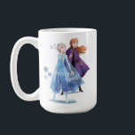 Frozen 2: Elsa & Anna | Destiny Awaits! Coffee Mug<br><div class="desc">Frozen 2 | Elsa and Anna stand overlooking a valley of fall trees and off into the distance,  featuring the phrase "Destiny Awaits!" written below.</div>