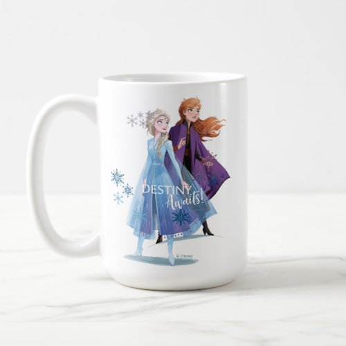 Frozen 2 Elsa  Anna  Destiny Awaits Coffee Mug
