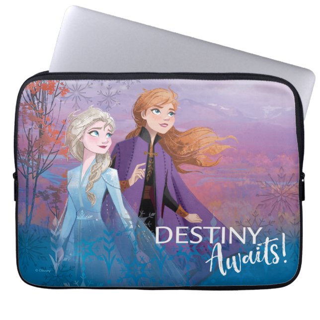Frozen 2: Elsa & Anna | Destiny Awaits! Laptop Sleeve (Front)