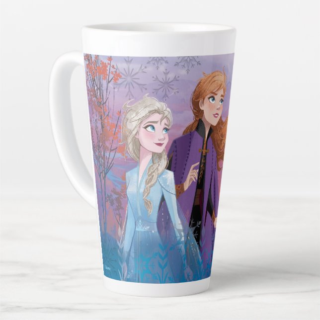 Frozen 2: Elsa & Anna | Destiny Awaits! Latte Mug (Left Angle)