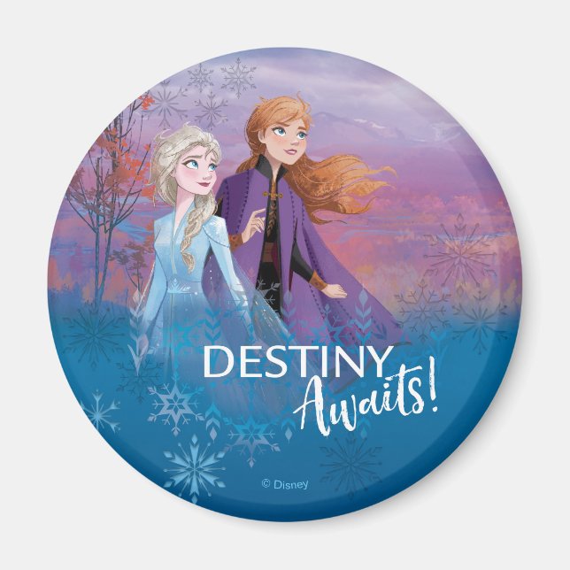 Frozen 2: Elsa & Anna | Destiny Awaits! Magnet (Front)