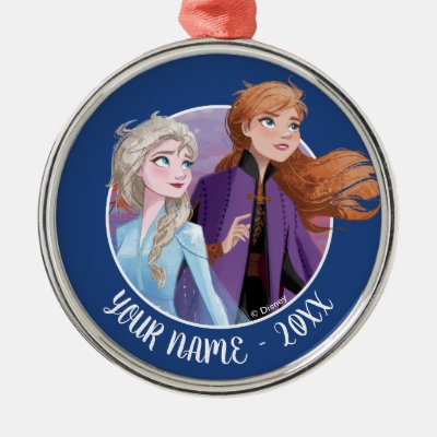 Frozen 2: Elsa &amp; Anna | Destiny Awaits! Metal Ornament