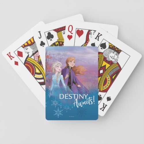 Frozen 2 Elsa  Anna  Destiny Awaits Poker Cards