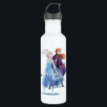 Frozen 2: Elsa & Anna | Destiny Awaits! Stainless Steel Water Bottle<br><div class="desc">Frozen 2 | Elsa and Anna stand overlooking a valley of fall trees and off into the distance,  featuring the phrase "Destiny Awaits!" written below.</div>