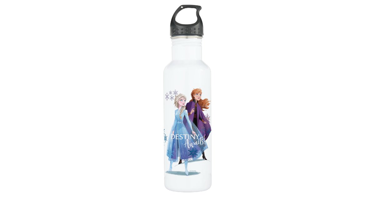 Disney Frozen Anna & Elsa Snowflakes 12 Oz. Water Bottle