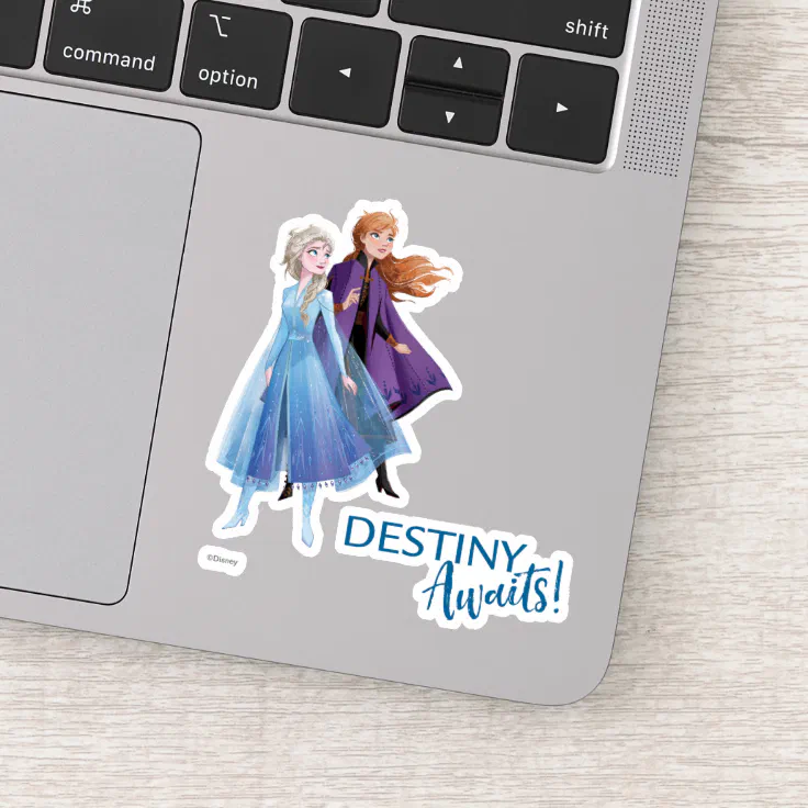 Frozen 2 Elsa And Anna Destiny Awaits Sticker Zazzle 