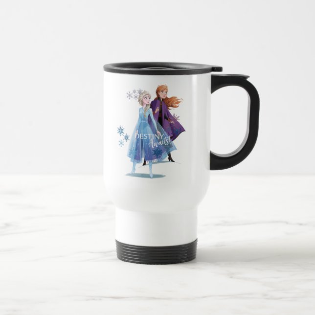 Frozen 2: Elsa & Anna | Destiny Awaits! Travel Mug (Right)