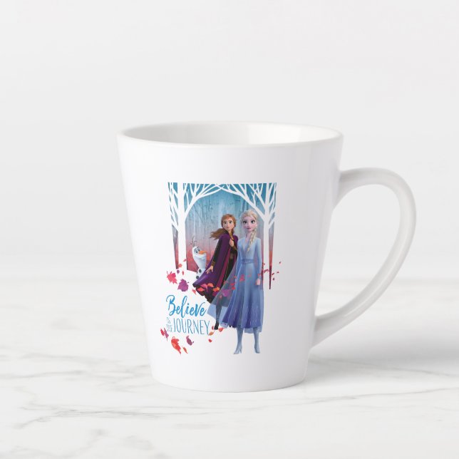 Frozen 2: Elsa, Anna, & Olaf | Believe Latte Mug (Right)